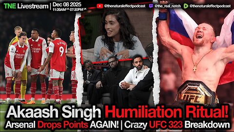 Crazy UFC 323 wrap up | Arsenal Drop Points AGAIN | Akaash Singh Humiliation Ritual