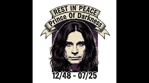 Rest In Peace Prince Of Darkness {Ozzy Osbourne Tribute Stream}
