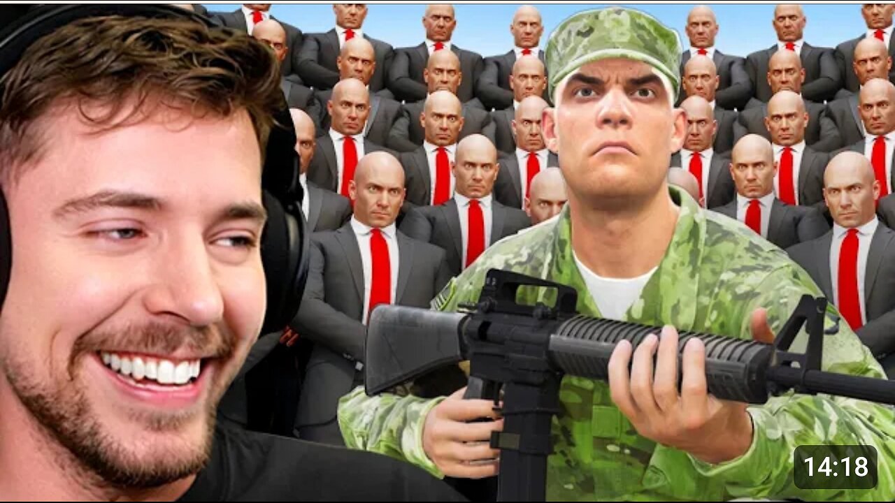 100 Assassins vs 10 Real Soldiers