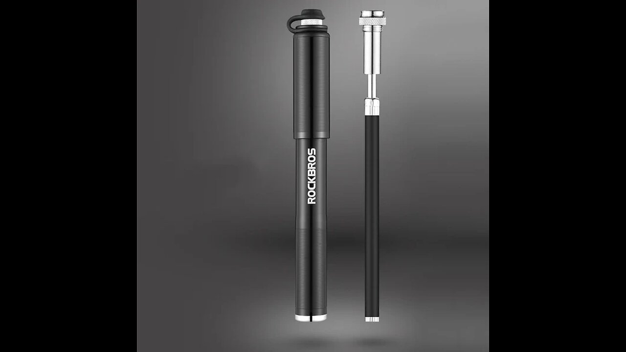 Mini Portable Bike Pump, Fits Presta and Schrader valves, for Road, Mountain, and BMX Bikes