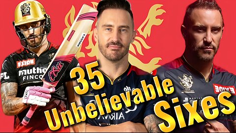 35 Sixes – The End of Bowling – Faf du Plessis | Unbelievable Six-Hitting Show