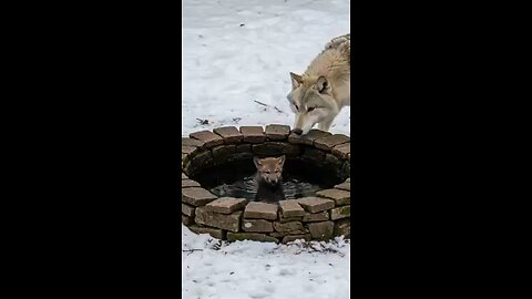 Drowning_Wolf_Cub_Gets_Rescued!_#AnimalRescue_#WildlifeHelp_#SaveTheAnimals