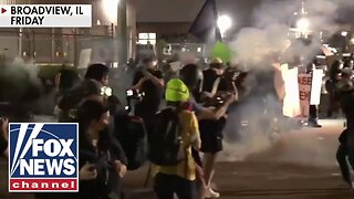 Anti-ICE protests ERUPT into violence as agents use tear gas, rubber bullets