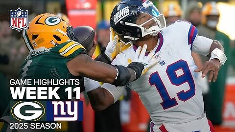 Green Bay Packers vs New York Giants wewk 11 game highlights