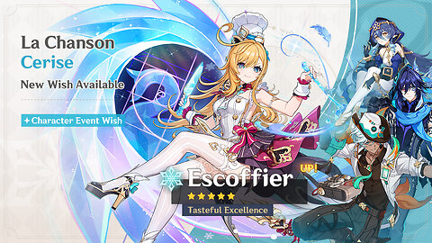Genshin Impact V5.6 Paralogism BannerGameplay Escoffier La Guinda del Pastel Ifa El Guiado porViento