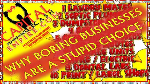 WHY BORING BUSINESSES ARE A STUPID CHOICE #business #credit #money #realestate