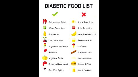 diabetic food list