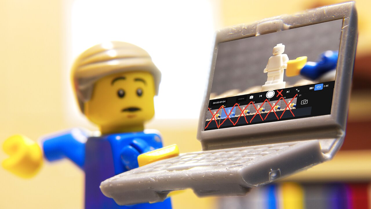 Animating Lego, but I CAN'T LOOK at the PREVIOUS FRAMES