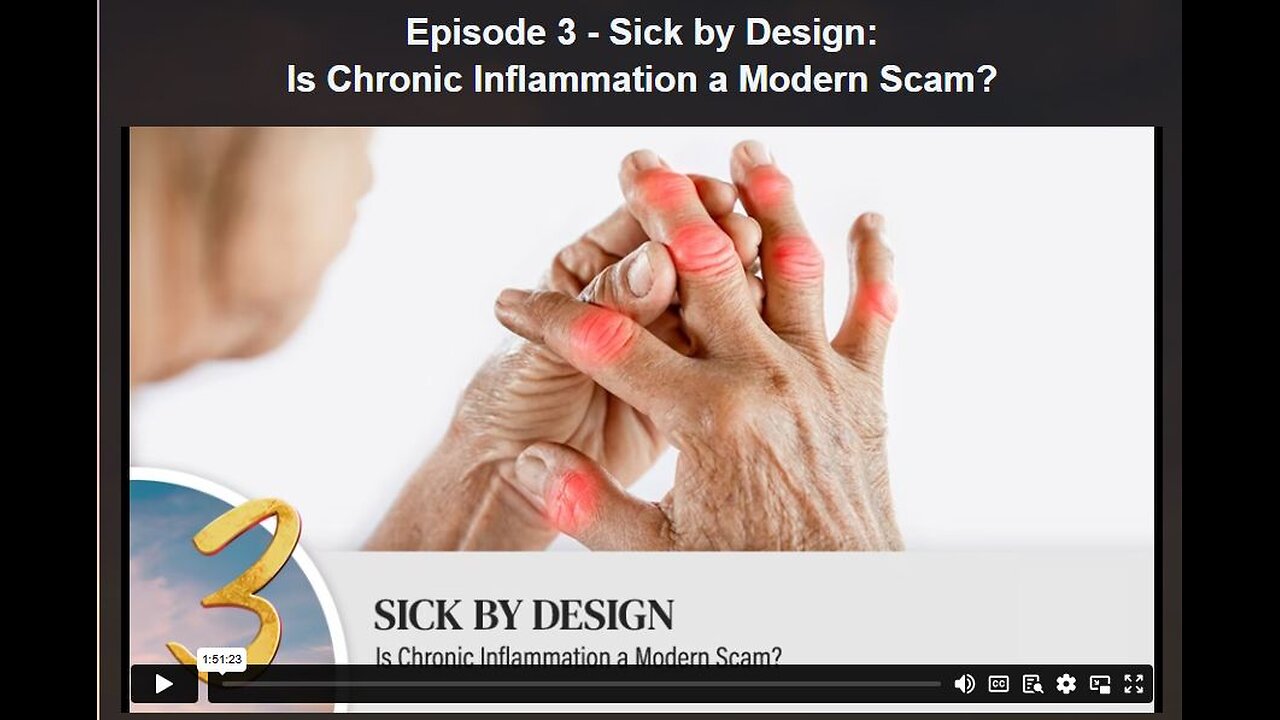 HEALING REVOLUTION SERIES: EPISODE 3- Sick by Design: Is Chronic Inflammation a Modern Scam?