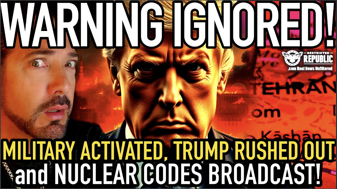 WARNING IGNORED! Military Activated, Trump Rushed Out and Nuke Codes Broadcast…Hell’s Now Coming!