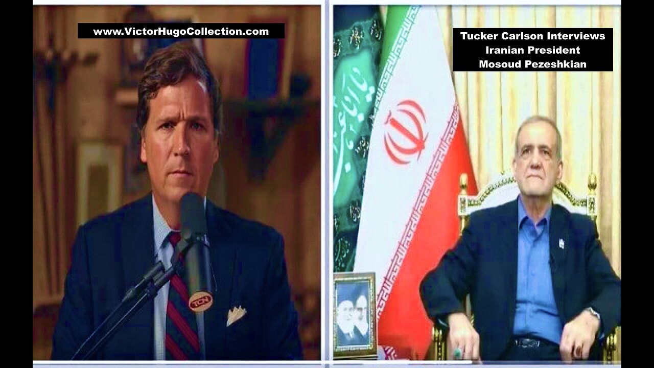 Tucker Carlson Interviews Iranian President Mosoud Pezeshkian Expose USA Israel War Crimes Committed