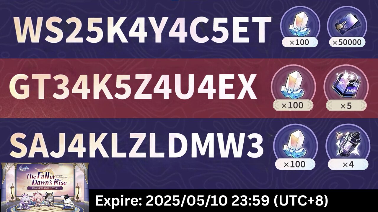 3.3 Special Program Codes (Honkai: Star Rail)