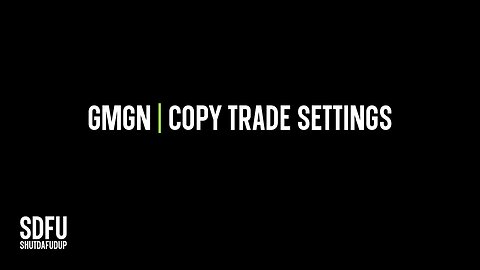 GMGN.AI Copy Trade Settings (Solana / SOL)