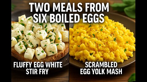 2 Meals from 6 Eggs | Genius Boiled Egg Hack
