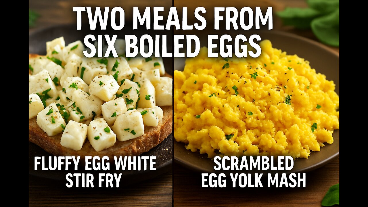 2 Meals from 6 Eggs | Genius Boiled Egg Hack
