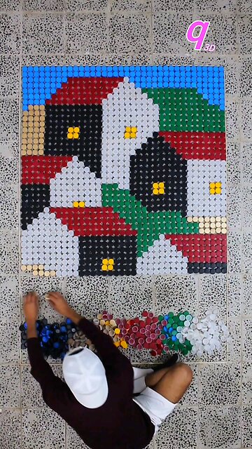 A City Made From Bottle Caps?! 🤯 How realistic does it look? 👀