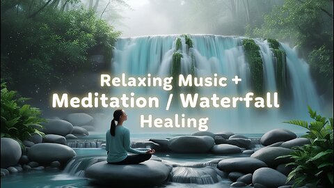 🔴 Relaxing Music - Meditation Music - Waterfall Music - Stress Relief - Anti-Depression Music