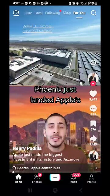 Phoenix Arizona Landed Apple's largest Investment In It's History; 500 Billion Dollars!