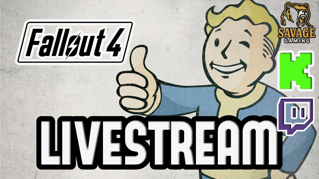 Fallout 4 Livestream | Surviving the Wasteland From Scratch