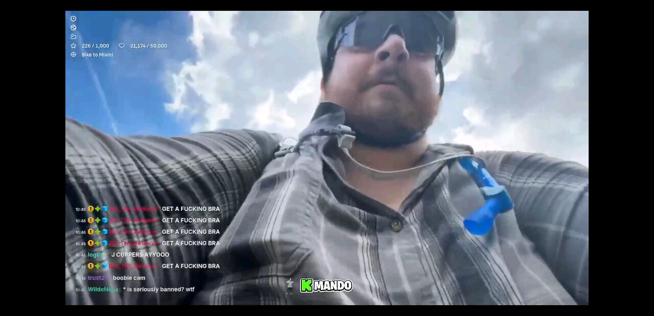 Salmon Andy actually rides his bike...