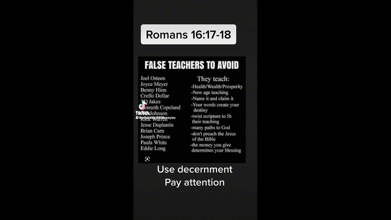 be aware of false preachers