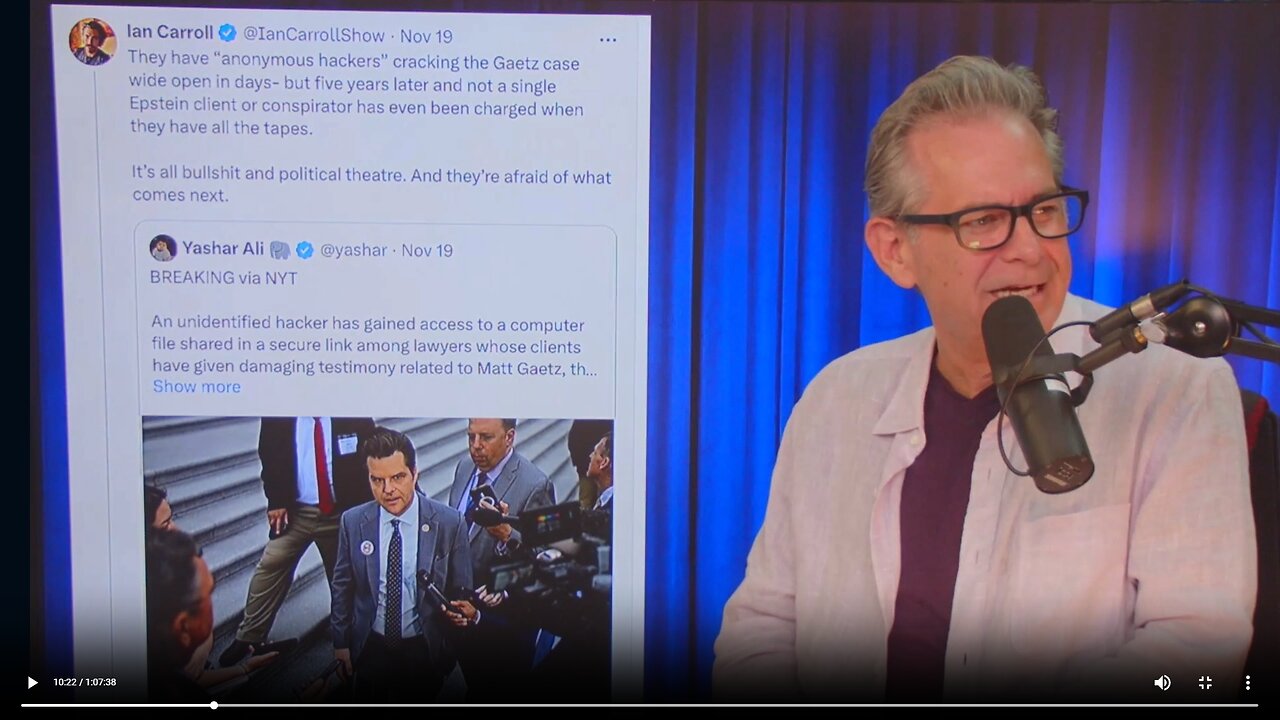 Hacker got info of a woman claiming Matt Gaetz had underage s** with her w/Ian Caroll▮The Jimmy Dore Show