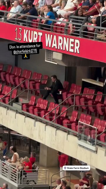 Elon Musk attends Charlie Kirk’s memorial in Arizona