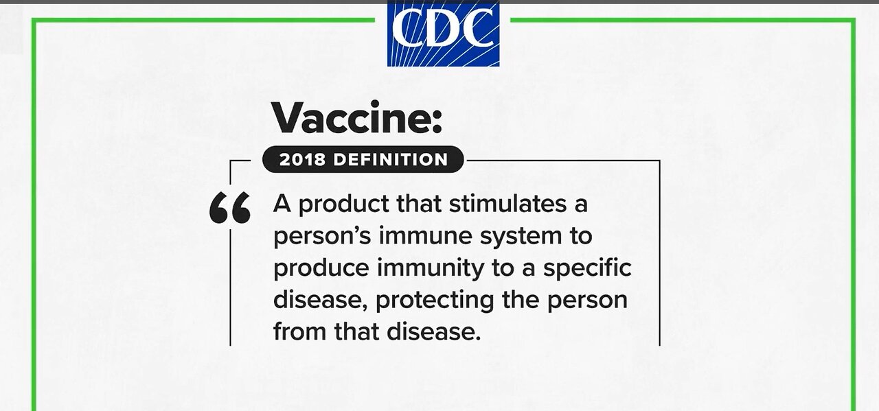 Is it True the CDC Changed The Definition of a Vaccine and the WHO changed the Pandemic Definition?