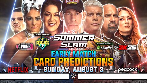 WWE SummerSlam 2025 Sunday - Match Card Predictions | Bevelock