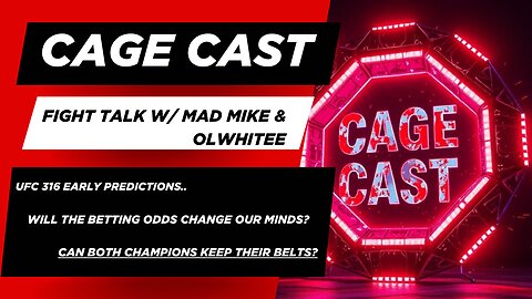 Fight Talk W/ ⁨Olwhitee⁩ | UFC 316 Early Predictions | Will The Betting Odds Change Our Minds??
