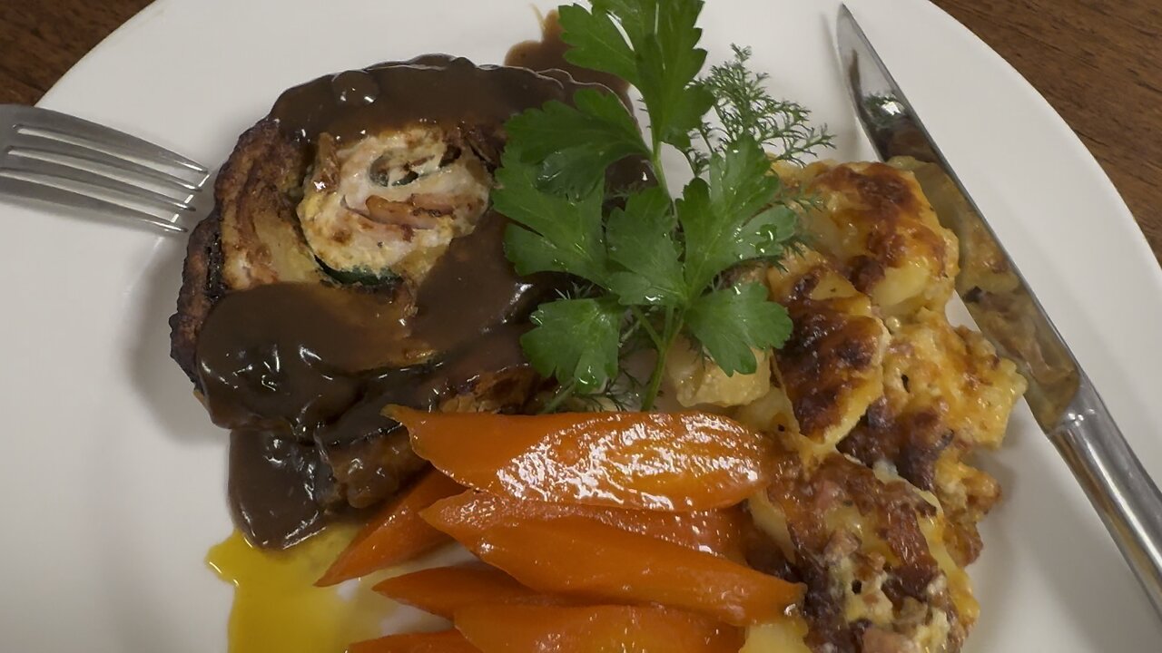 Chicken & Spinach Roulade