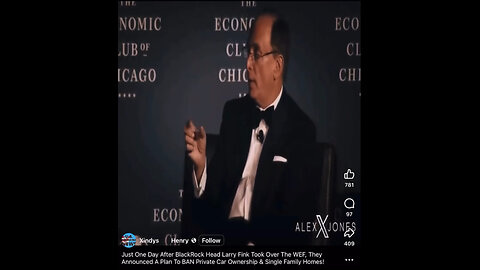 Just One Day After BlackRock Head Larry Fink Took Over The WEF, They Announced A Plan To BAN Private Car Ownership & Single Family Homes!