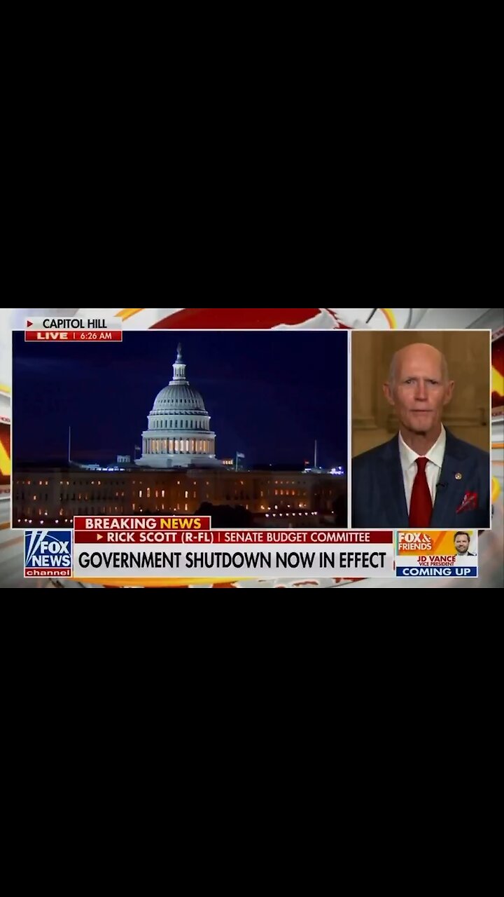 Sen. Rick Scott Wants Congressional Pay SUSPENDED During Shutdown