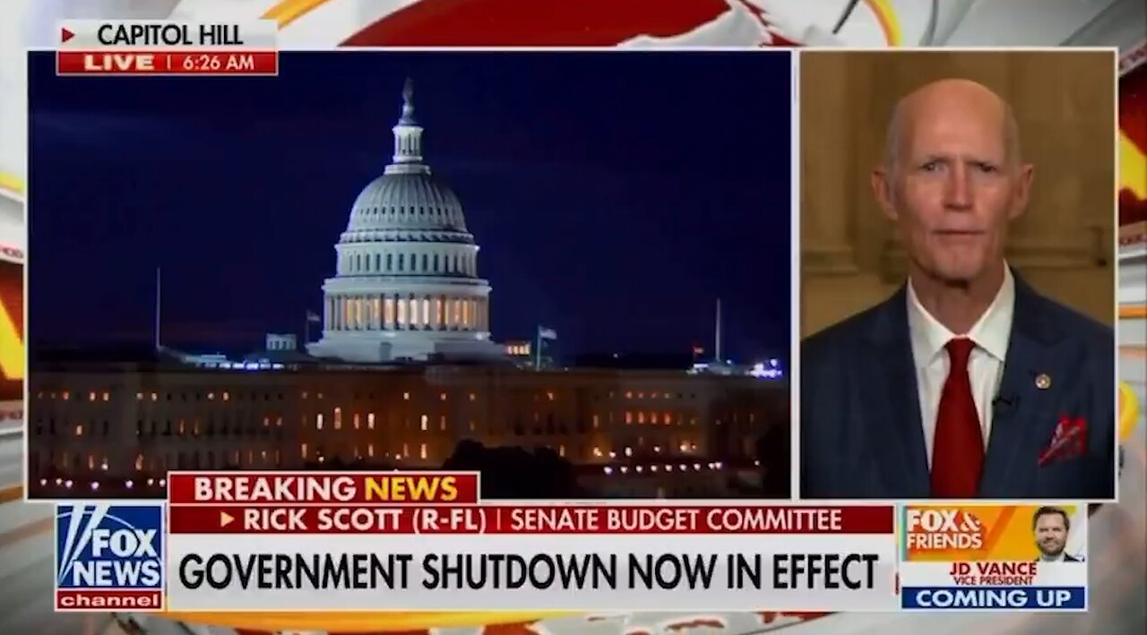 Sen. Rick Scott Wants Congressional Pay SUSPENDED During Shutdown