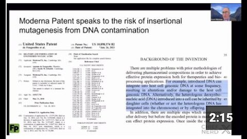 "Moderna Patent Confirms Vaccine DNA Can Merge into Genome, Trigger Cancer & Pass to Descendants"