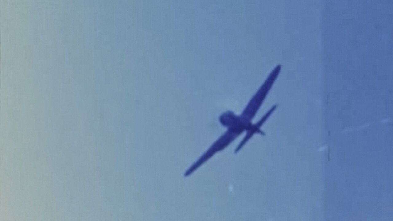 US Gun Camera over Kyushu in July 1945