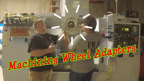 Machining 8 lug wheel adapters