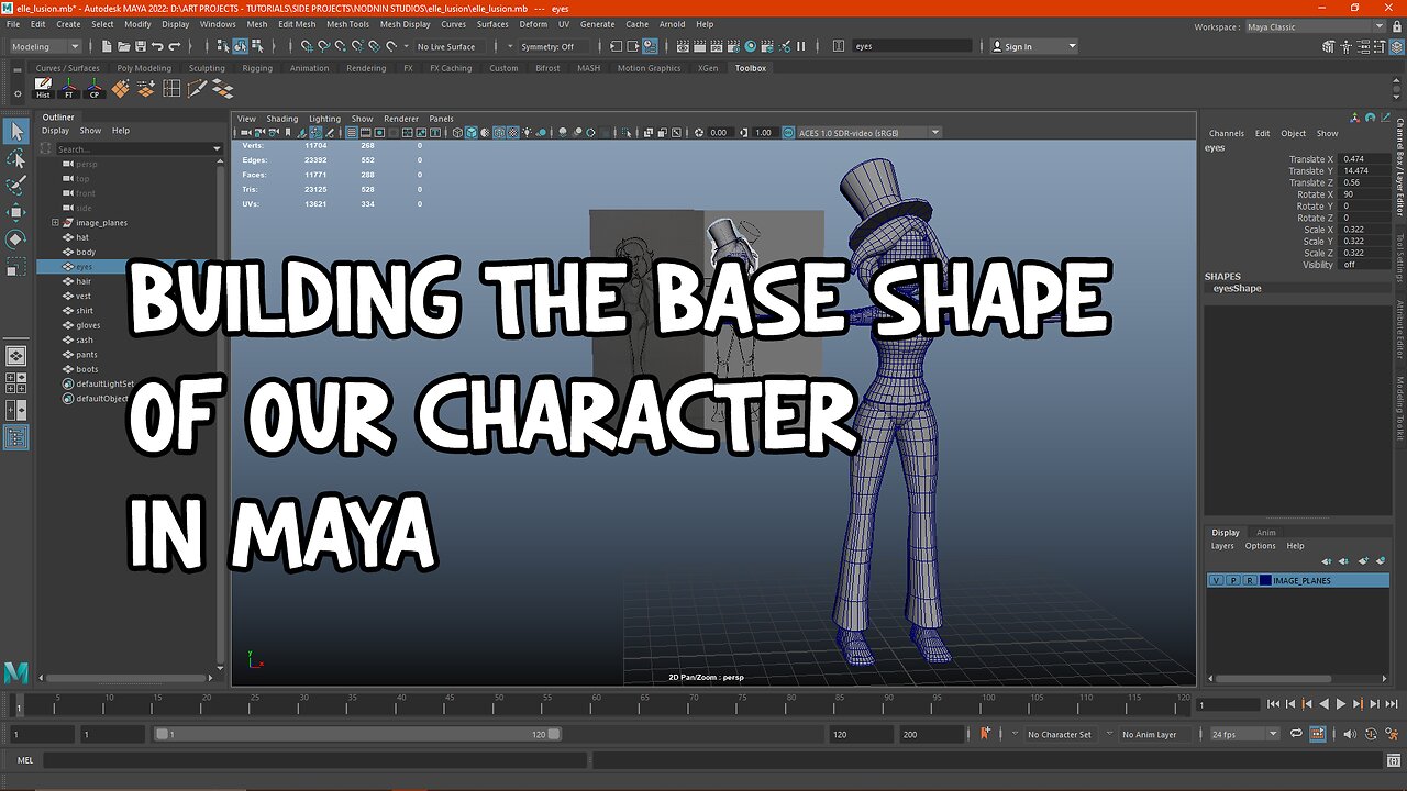 Building the Base Shape of our Character - Nodnin Studios