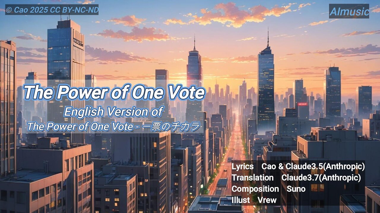 The Power of One Vote English version of 一票のチカラ