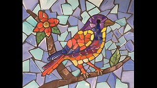 In the Studio: Mosaic Bird Art