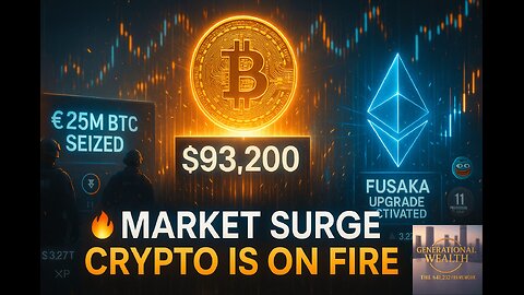 🔥 Bitcoin Breaks $93K as Europol Seizes $25M BTC | Ethereum Fusaka Upgrade Ignites a $3.27T Surge