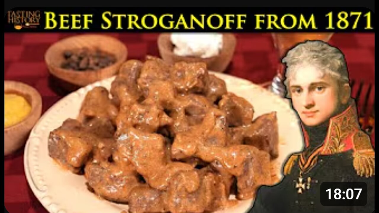 🥩 The Original Beef Stroganoff 🇷🇺 | Imperial Russia’s Forgotten Recipe