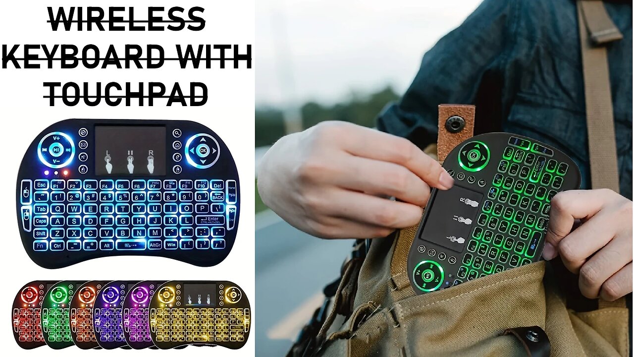 fan review about this Rechargeable Wireless Mini Keyboard Touchpad for all devices