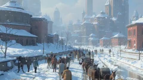 Hamburg im Winter 2030