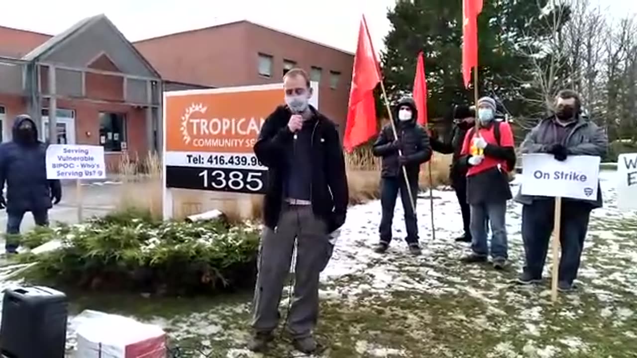Corey David, Socialist Action candidate for City Council Ward 22 speaks at rally and voters' clinic