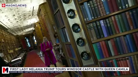 🇺🇸|🇬🇧 First Lady Melania Trump Tours Windsor Castle with Queen Camilla [LIVE]