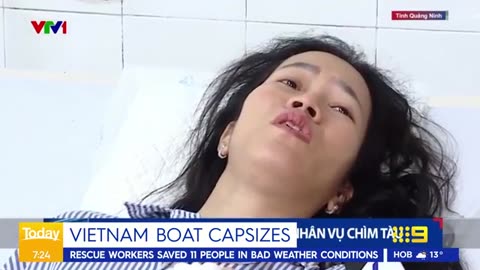 Tourist boat capsizes in Vietnam | sunmax966
