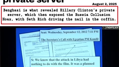 HILLARY CLINTON & BENGHAZI, the connection to the Russia Collusion Hoax...