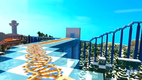Biome Adventure in 360 Roller Coaster Minecraft
