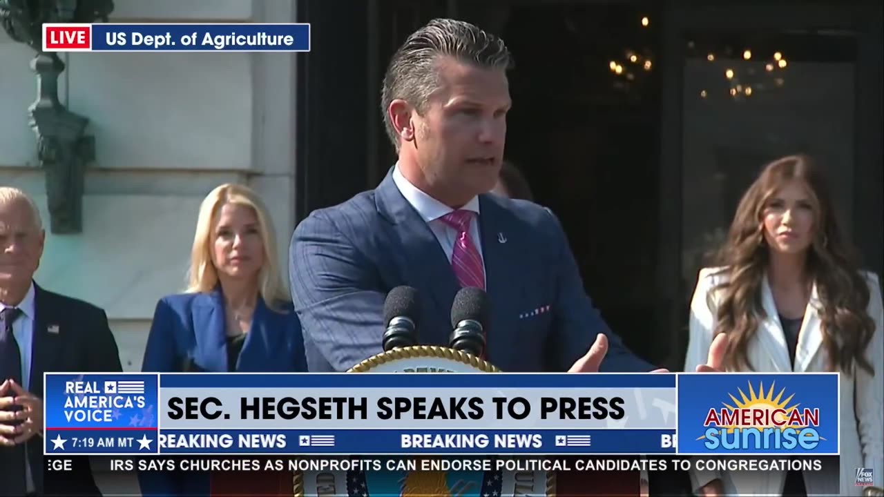 SEC. HEGSETH: AMERICA FIRST